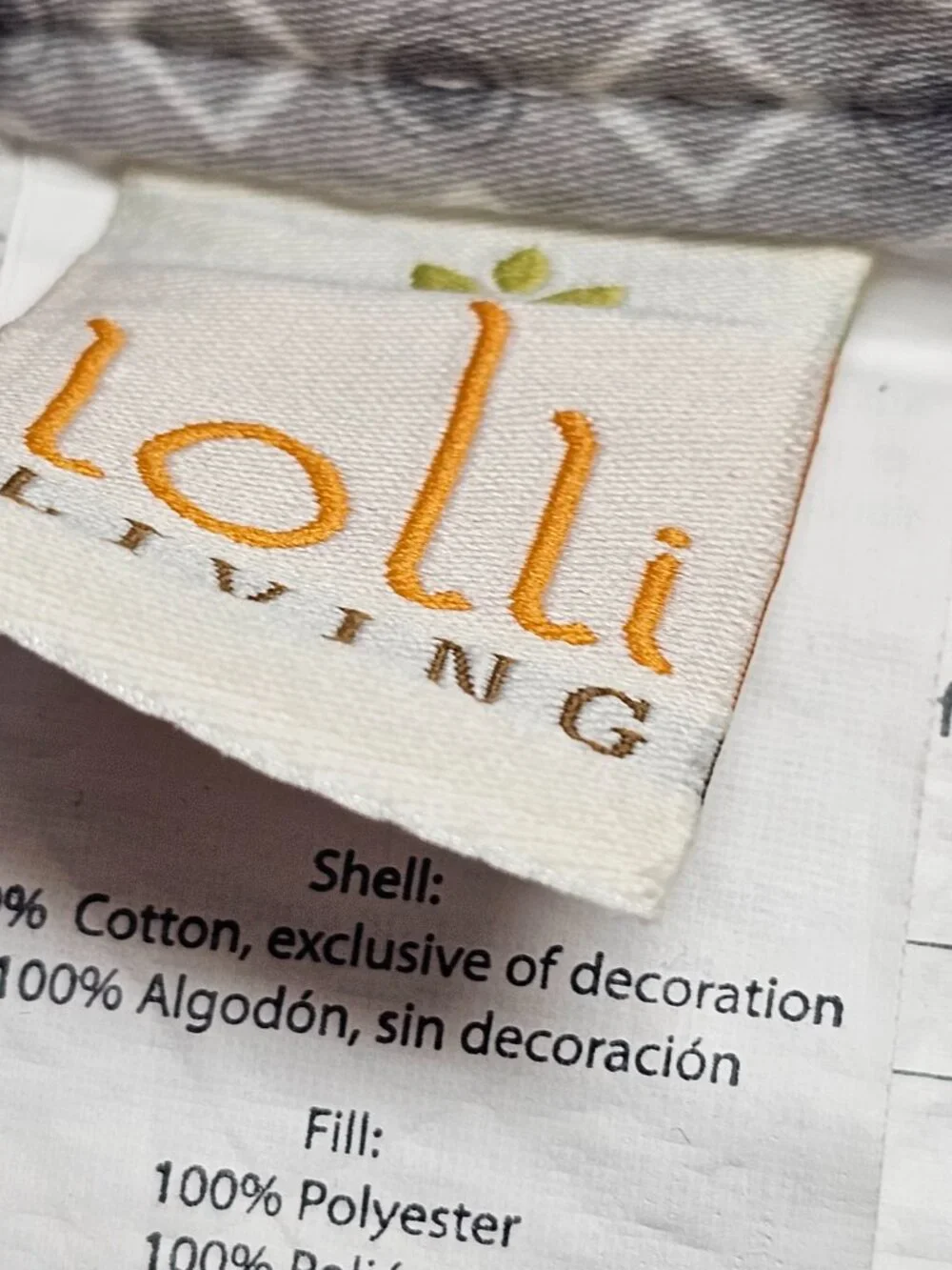 Baby Blanket Lolli Living Naturi Gray White Elephant Applique Cotton 2016
